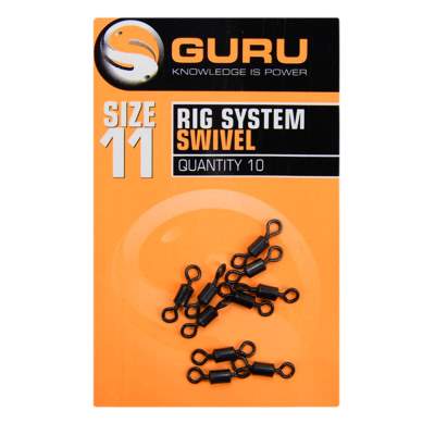 Guru Size 11 Rig System Swivels, 10Stück