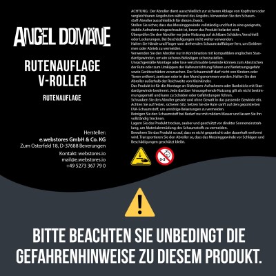 Angel Domäne Rutenablage V-Roller SP 5 Foam blau-rot, 20cm