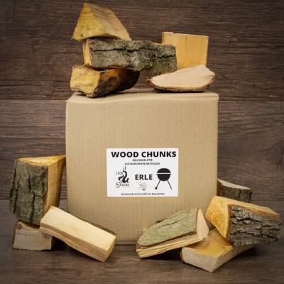 Eversmoke Premium Wood Chunks Räucherklötze Erle 1.5 kg - Erle