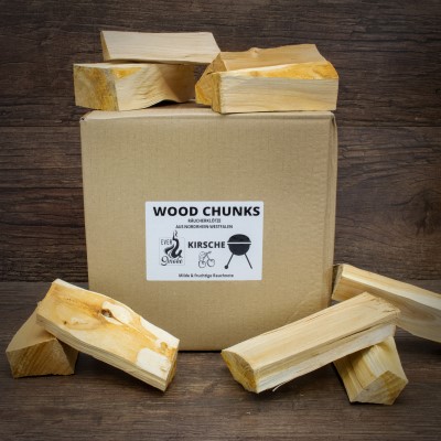 Eversmoke Premium Wood Chunks, 1.5 kg - Kirsche