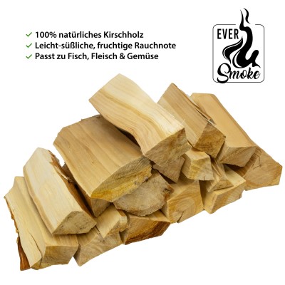 Eversmoke Premium Wood Chunks Räucherklötze Kirsche 1.5 kg - Kirsche