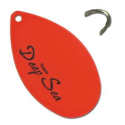 Team Deep Sea Spinnerblätter mit Einhängern 5JR 5,5cm - japanrot - 5Stück