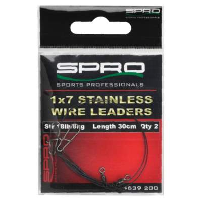 SPRO Wire Leader 1x7 Stahlvorfach 20cm 8kg Stahlvorfach