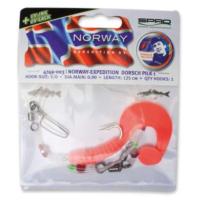 Spro Norway Expedition Norway Expedition Dorsch Pilk 1 Rig - Meeresvorfach 123,5cm - Gr.5/0 - 0,9mm - 1Stück