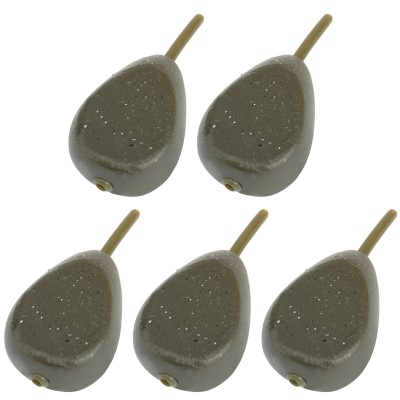 Traxis Flat Pear Inline Karpfenbleie 5 Stück - 70g