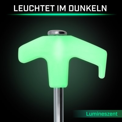 BAT-Tackle Bivy Peg Set Luminous 22,5cm, 10 Stück in Tasche