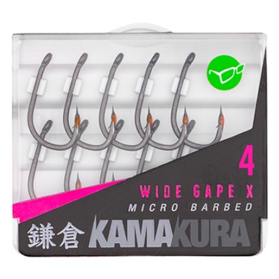 Korda Kamakura Wide Gape X Karpfen Haken Size 4