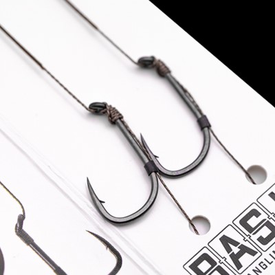 Korda Basix Hair Rigs Wide Gape Size 6 18 lb