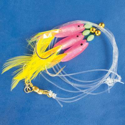 Team Deep Sea Fluo Fisch Dorschvorfach RG, 100cm - Gr.5/0 - 1mm - 1System