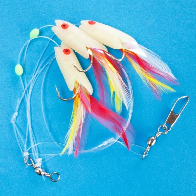 Team Deep Sea Fluofish Dorsch Killer Meeresvorfach 120cm - 0,7mm - 1System