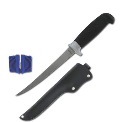 Angel Domäne Seaman Filetiermesser mit Scheide u.Schärfer 27,5cm - 1Stück