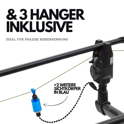 BAT-Tackle Indicator Bißanzeiger System Set 3+3