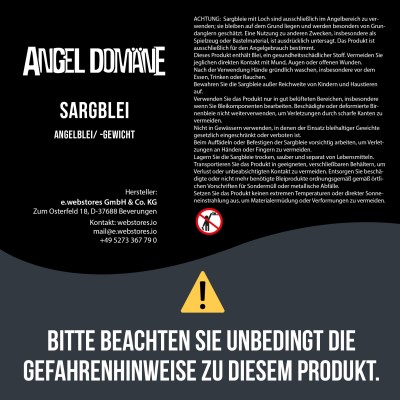 Angel Domäne Sargblei 10g - 5 Stück