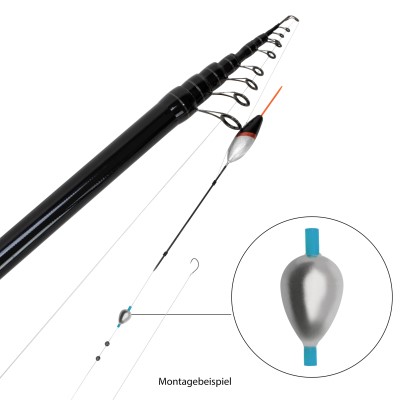 Angel Domäne Tropfenblei Sortiment 160 Stück 1-13g, 1-13g - 160Stück