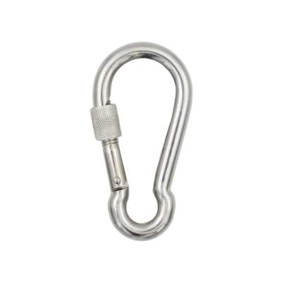 Waterside Karabiner Safety Lock Edelstahl silber-grau - 120mm