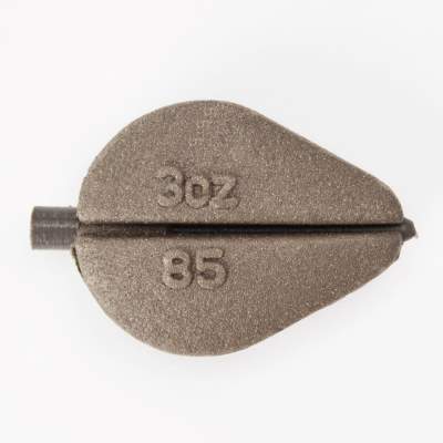 BAT-Tackle Inline rounded flat pear lead 85 85g - 3 Stück