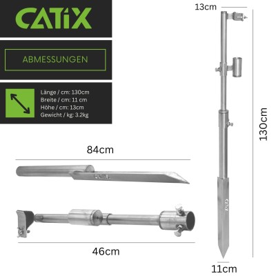 Catix Heavy Cat Rod Rest, 130cm