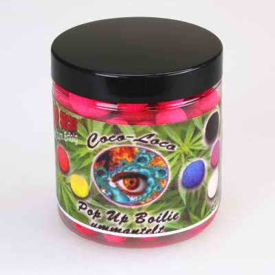 Top Secret Cannabis Edition Coco-Loco Fluo Pop-Ups - Pop-Up Boilie Fenugrec 10,16, 20mm gemischt pink 100g