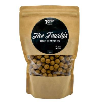 Top Secret The Fourty´s Boilies 16mm - beige - 1kg - Fourty Fisch