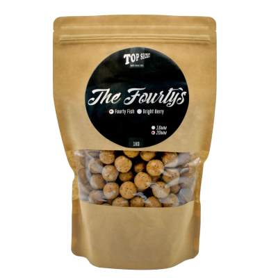Top Secret The Fourty´s Boilies 20mm - beige - 1kg - Fourty Fisch