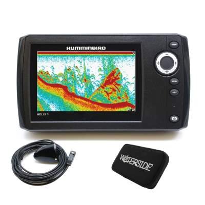 Humminbird Helix 5 Sonar G2, Echolot Fishfinder 5'' Farbdisplay Dual Beam mit Geber