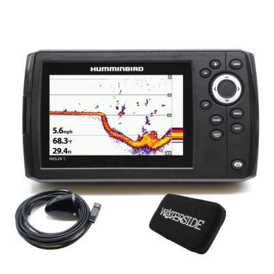 Humminbird Helix 5 Chirp GPS G2, Echolot Fishfinder mit Geber DualBeam Plus Kartenplotter