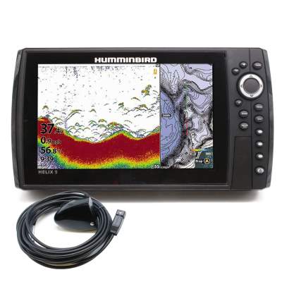 Humminbird Helix 9 Chirp GPS G3N, Echolot Fishfinder mit Geber Dual Spectrum Netzwerk Bluetooth Kartenplotter