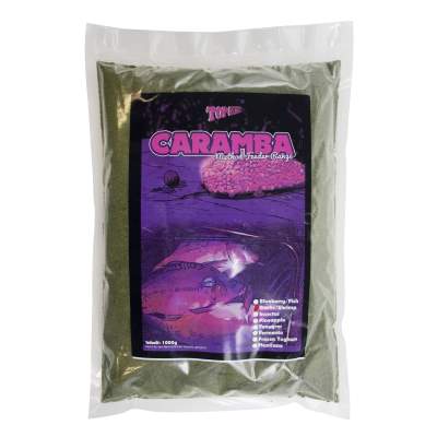 Top Secret Caramba Method Mix Futter Garlic/Shrimp Method Feeder 1 kg - schwarz/grün