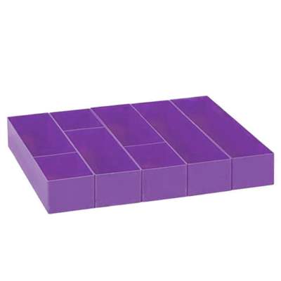 Rive Sitzkiepen Modul Schubfächer Einsätze F2 60mm violett - 3 Stück