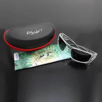 Roy Fishers Polarisationsbrille Invisible Ghost mit Case 8008 und Reinigungstuch,