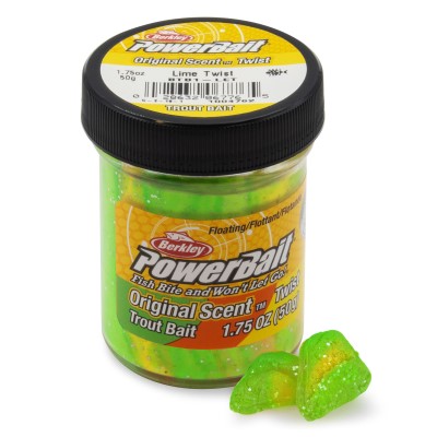 Berkley Trout Bait Twist, lime - 50g