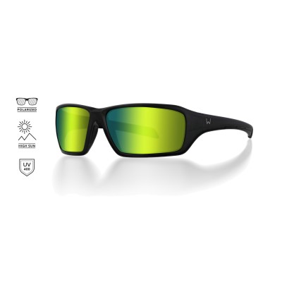 Westin W6 Sport 15 Matte Black - LB Green LM Green AR Green Polarisationsbrille