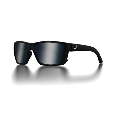 Westin W6 Street 100 Matte Black - LB Smoke LM Silver Flash AR Blue Polarisationsbrille