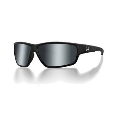 Westin W6 Sport 20 Matte Black - LB Smoke LM Silver Flash AR Blue Polarisationsbrille