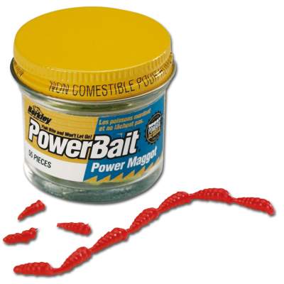 Berkley Powerbait Power Maggot Maden rot rot - ca. 110Stück