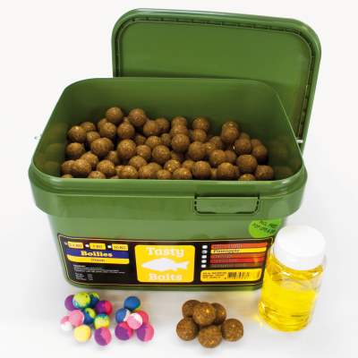 Tasty Baits Bucket Boilies 20mm Sessionpack Pop-Up + Dip 2,5kg Pineapple,