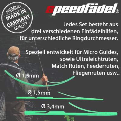 Speedfädel Einfädler 3er Set im Polybeutel,