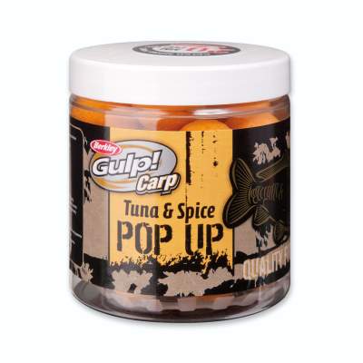 Berkley Gulp Carp Pop Up Tuna & Spice Boilie 16mm 100g Tuna & Spice - 16mm - 100g