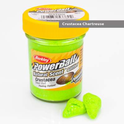 Berkley Powerbait Natural Scent Trout Bait Glitter Crustacea Chartreuse Crustacea Chartreuse - 50g