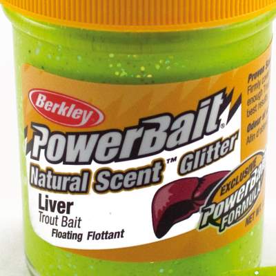 Berkley Powerbait Dough Natural Scent Liver Chartreuse, chartreuse - 50g