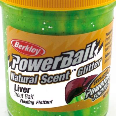 Berkley Powerbait Dough Natural Scent Liver Fluo Green Yellow fluo green yellow - 50g