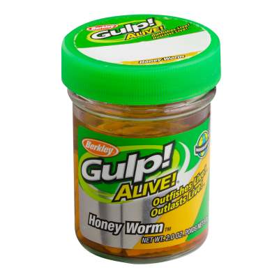 Berkley Gulp! Alive! Bienenmade 1 Honey Worm Fluo Orange 2,5cm