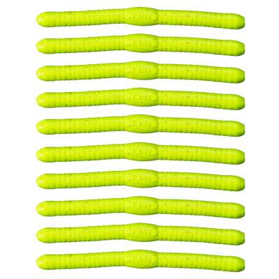 Berkley Gulp! Fat Floating Trout Worm Chartreuse Chartreuse - 10Stück