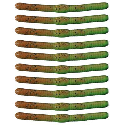 Berkley Gulp! Fat Floating Trout Worm Grasshoper, - Grasshoper - 10Stück