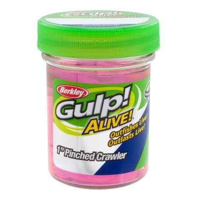 Berkley Gulp! Alive! 1 Pinched Crawler Bubblegum, - 2,5cm - Bubblegum - 2,1oz - 24Stück