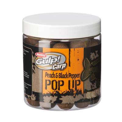 Berkley Gulp Carp Peach & Black Pepper Pop Up 16mm Peach & Black Pepper - 16mm