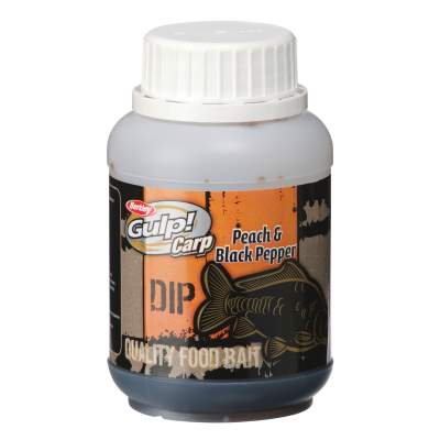 Berkley Gulp Carp Peach & Black Pepper Boilie Dip 150ml, - Peach & Black Pepper - 150ml