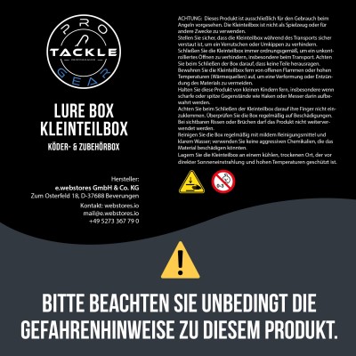 Pro Tackle Lure Box - Kleinteilbox grau - 8,6 x 5,8 x 2,9cm