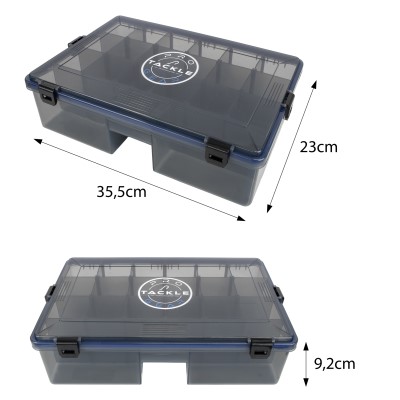 Pro Tackle Lure Box Deep, grau - 35,5 x 23 x 9,2 cm