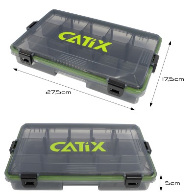 Catix Lure Box Zubehörbox grau - 27,5 x 18,0 x 5,0 cm